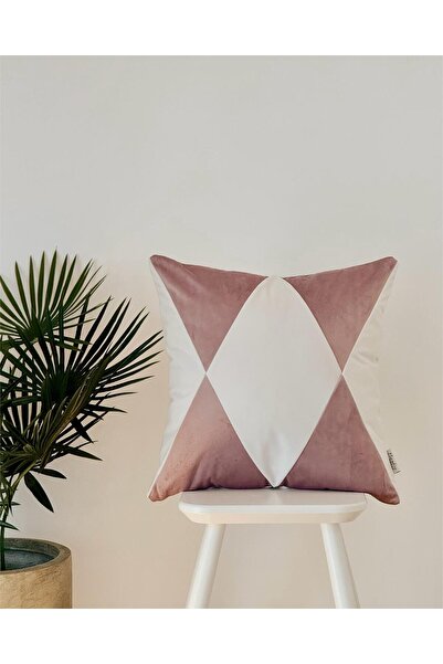 Hestia Home Mosaic Geometric Patterned Velvet Cushion Cover