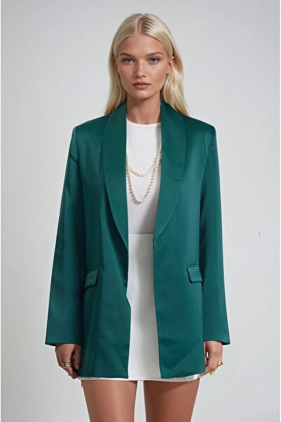 Lijuri Satin Stylish Blazer Jacket 6185
