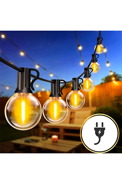 genric 𝐎𝐧𝐞𝐃𝐜𝐨𝐫 String Lights Outdoor 25FT with 25+2 G40 LED Bulbs – Wa...