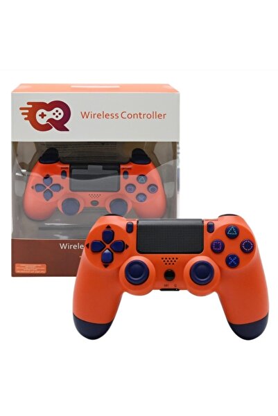 cr وحدة تحكم لاسلكية، عصا تحكم لجهاز بلاي ستيشن 4 والكمبيوتر الشخصي (برتقالي)
