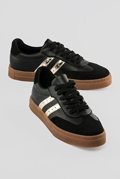 Mubiano Women's Sneaker Lace-Up Sports Shoes Leron Black