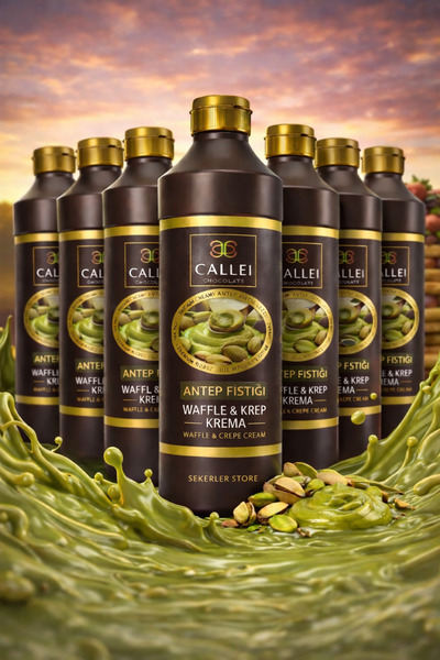 Callei Antep Fıstık Waffle Pankek & Krep Sos (1KG X 8Adet)