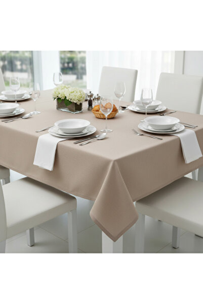 SyaMAG Tablecloth, textile material, cotton/polyester, 180x140 cm, beige, mod...