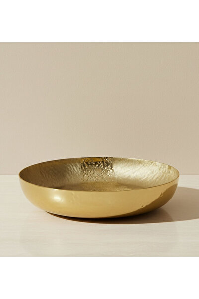 Generic Melrose Litt Aluminium Textured Decorative Round Flat Bowl - 30 x 30 ...