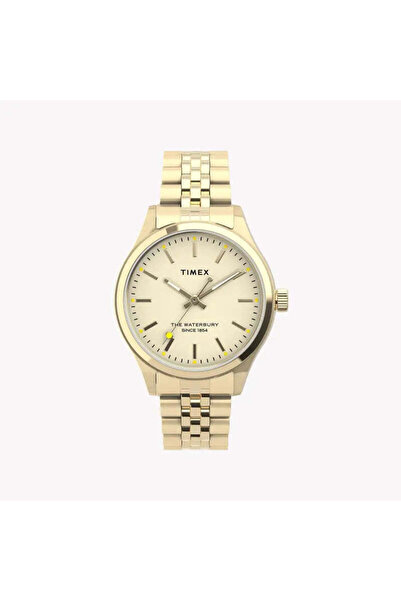 Timex Women's Gold Stainless Steel Watch, Gold Dial | Tw2u23200