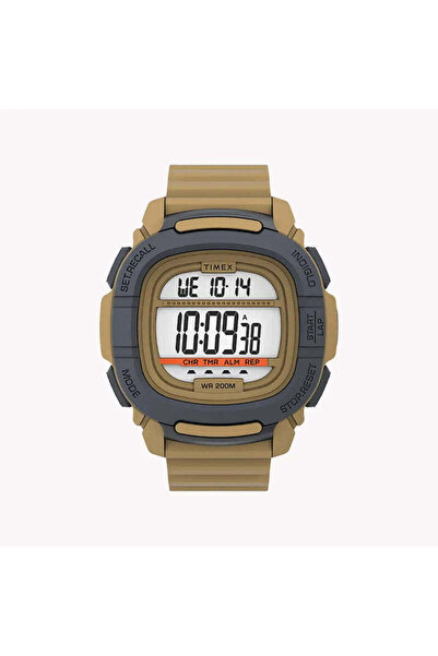 Timex Men's Tan Silicone Watch, Digital Dial | Tw5m35900
