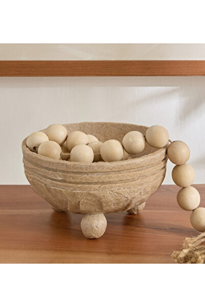 Generic Whyton Travertine Decorative Bowl - 25 x 25 x 14 cm
