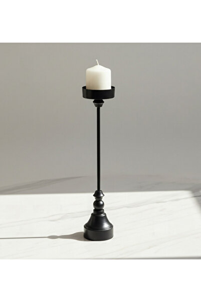 Generic Celestial Layali Noor Decorative Pillar Candleholder - 8 x 8 x 38 cm