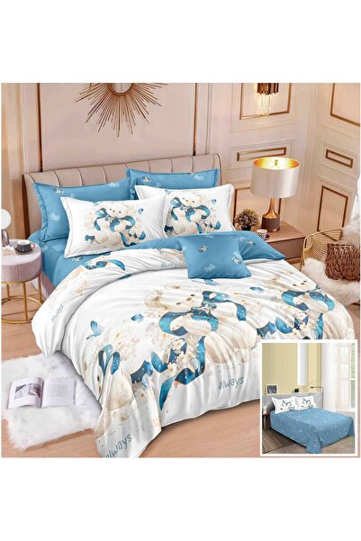OEM Bed linen, fine cotton 6 pieces, duvet cover 200x230, bed sheet 240x250