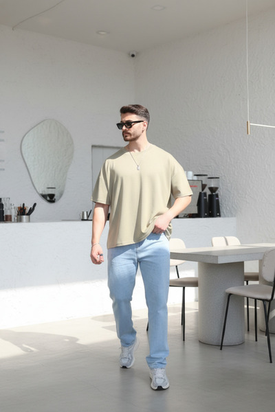 INFLUYENTE Men's Oversize Modal Fabric Non-Fading Vibrant Color Silky Texture...