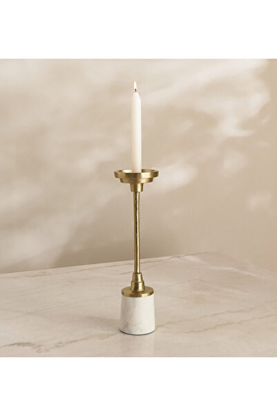 Generic حامل شموع عمودي مزخرف من كاسا فيرو - 10 × 10 × 35 سم