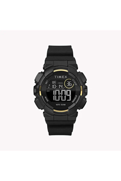 Timex Unisex Black Silicone Watch, Digital Dial | Tw5m23600