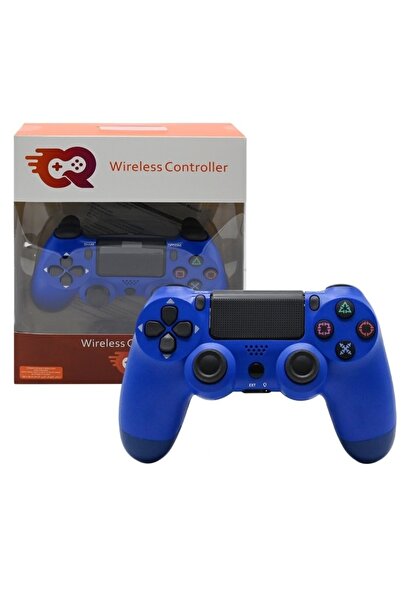 cr وحدة تحكم لاسلكية، عصا تحكم لجهاز بلاي ستيشن 4 والكمبيوتر الشخصي (أزرق)