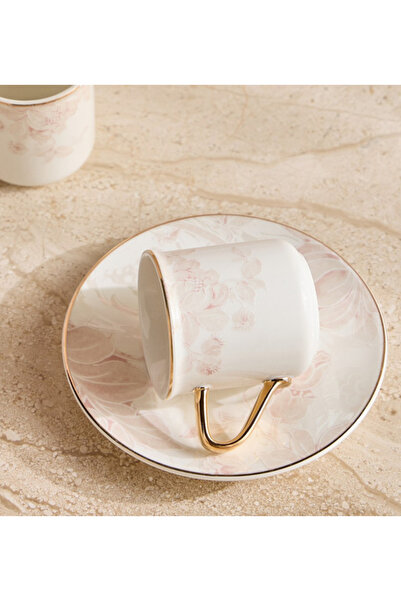 Generic Raqiya 12-Piece Porcelain Espresso Set - 90 ml