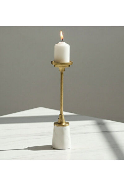 Generic حامل شموع عمودي مزخرف من كاسا فيرو - 10 × 10 × 40 سم