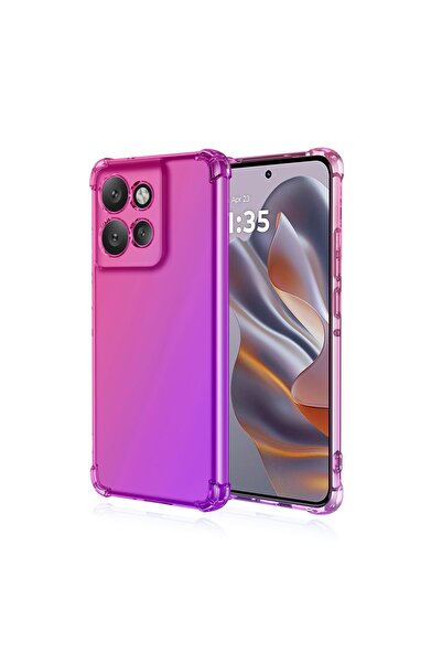 Dedux Case for Motorola Edge 50 Neo, 4 Corner Protection, Transparent Gradien...