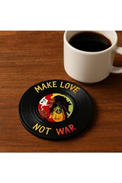 Nacario Nrcrioshop Nice for You Bob Not War Coaster Retro Rasta Decorative Gi...