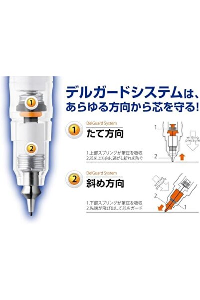 Nacario قلم رصاص ميكانيكي من نركريوشوب زيبرا P-MA85-N2-LG ديلجارد، 0.5 ملم، أ...