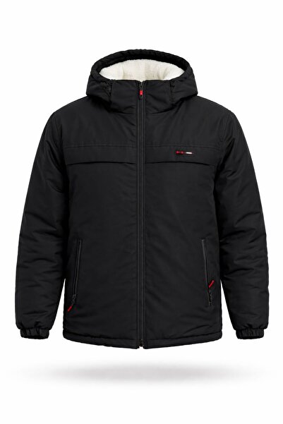 MRD SPORT Windproof Men's Coat with Fur Inside