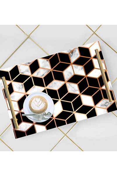 LOWHA صينية تقديم أكريليك مزخرفة