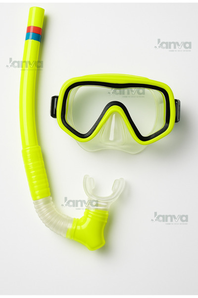Janva Yeni Model Snorkel Seti Genç ve Yetişkinler için Ayarlanabilir Dalış Su...