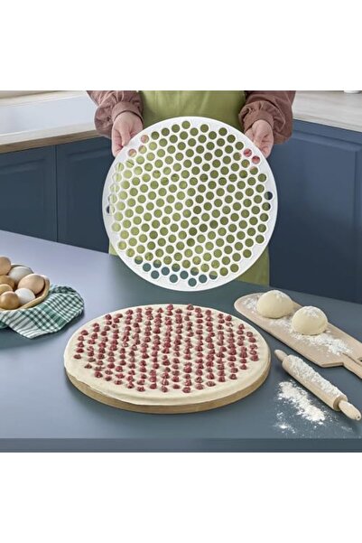 Nacario Nrcrioshop Gmantryi Ravioli Mold, 40 Cm, 199 Cavities, White Plastic,...