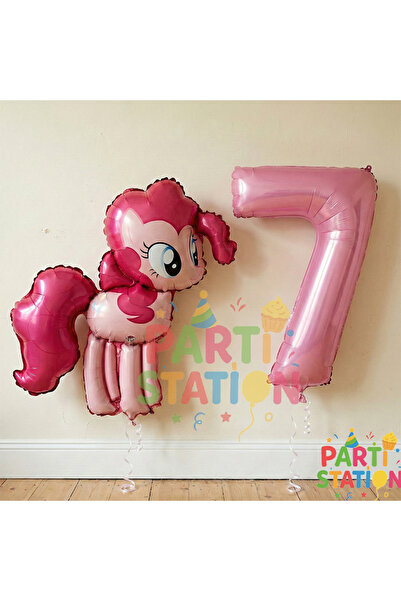 Parti Station My Little Pony Concept Pinkie Pie Balloon and 7-Year-Old Pink N...