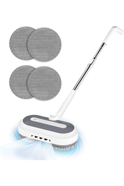 Other ممسحة كهربائية دوارة لاسلكية مزودة برذاذ ماء ومصابيح LED أمامية