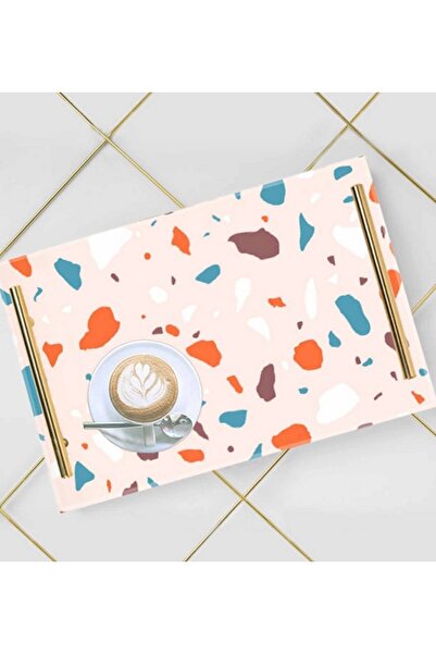 LOWHA صينية تقديم أكريليك مزخرفة