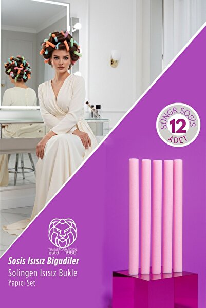 Transformacion Set de 12 ondulatoare profesionale pentru păr din burete – Val...