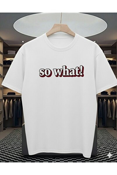 gencerco Τι κι αν... Baskılı Premium Oversize T-shirt