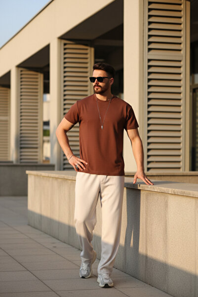 INFLUYENTE Men's Brown Regular Modal Fabric Non-Fading Color Silky Texture No...