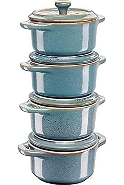 Yıldızan Storesellm Mini Cocotte Set, 4'lü, Yuvarlak, Ceramic By 1171935