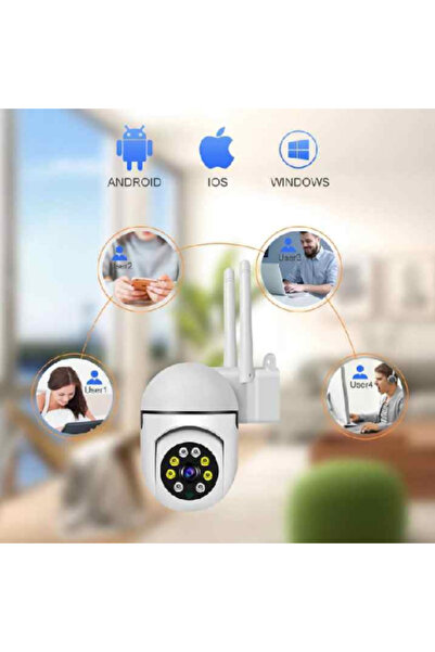 OCVITEH O cameră de supraveghere WiFi Full HD 1080p pentru interior/exterior