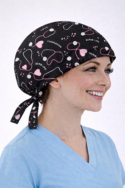 Dr. Mitra Cerrahi Bone Medikal Doktor Hemşire Hastane Bonesi Unisex -Siyah St...