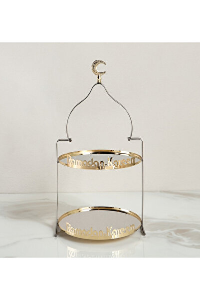 Generic Majlis Ramadan Kareem Decorative Tray - 26 x 25 x 51 cm