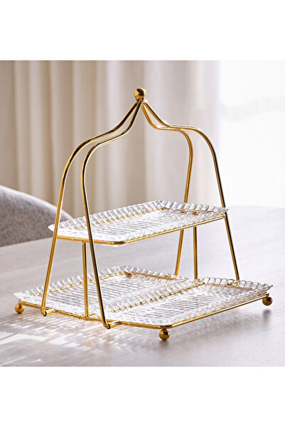 Generic Leena 2-Tier Cake Stand - 30 cm
