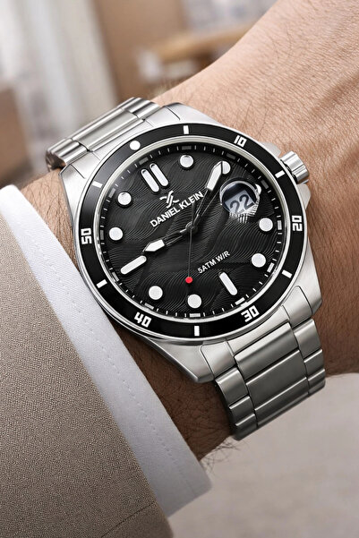 Daniel Klein Steel Cord&Case Calendar Men's Wristwatch Wrist Bracelet Gift Si...