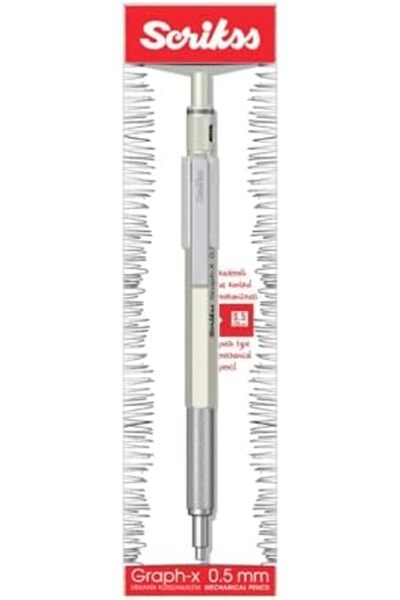 Nacario قلم رصاص ميكانيكي من نركريو شوب جرافكس أبيض 0.5 ملم 1201248