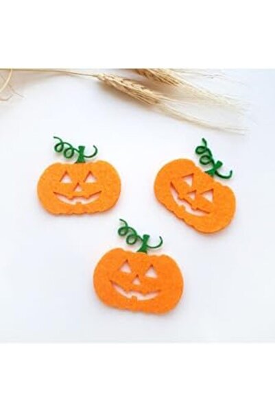 Nacario زينة من اللباد من نركريوشوب، قرع برتقالي 3 قطع 1201248