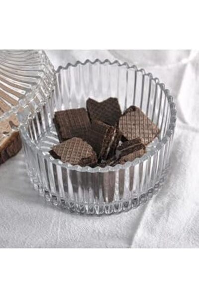 Nacario Nrcrioshop Bev Kitchen Glass Sugar Bowl with Cutting Lid Transparent ...