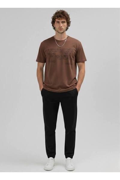 STOCX Men's Crew Neck Printed Oversize Short Sleeve T-Shirt