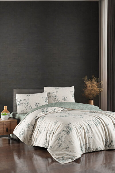 First Choice Mary %100 Pamuk Çift Kişilik Nevresim Takımı - Lastikli Çarşaf