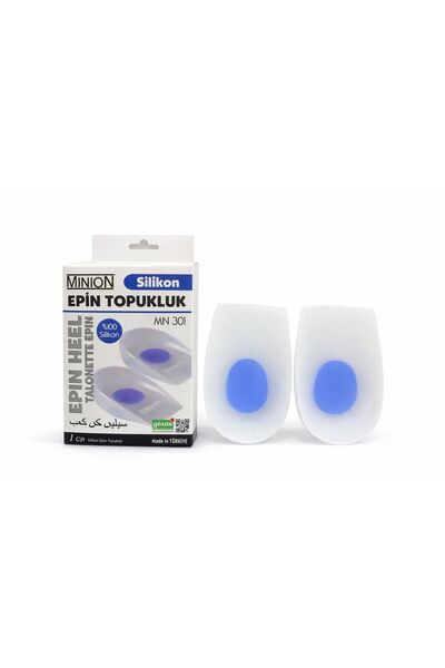 Minion Ortopedik Topuk Dikeni Silikon Tabanlık Topuk Yastığı Epin Topukluk