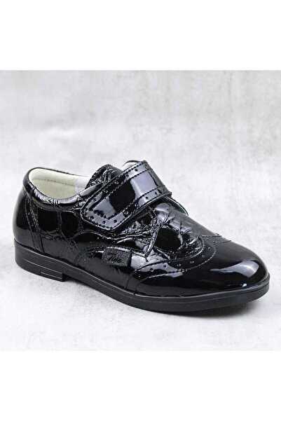 tino Oxford style shoes for children, made of genuine leather 3227/3228-BLACK
