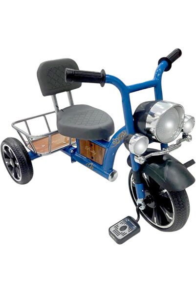 Leno Classic Tricycle for Kids with Comfortable Leather Seat and Storage Basket