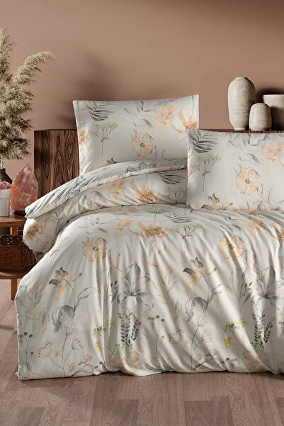 First Choice Amaris 100% Cotton Double Duvet Cover Set - Fitted Sheet