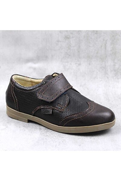 tino Pantofi stil Oxford , pentru copii , din piele naturala 3228-MARO