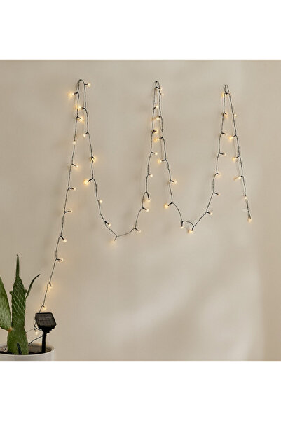 elio سلسلة إضاءة كروية تعمل بالطاقة الشمسية مكونة من 50 مصباح LED - 5 أمتار