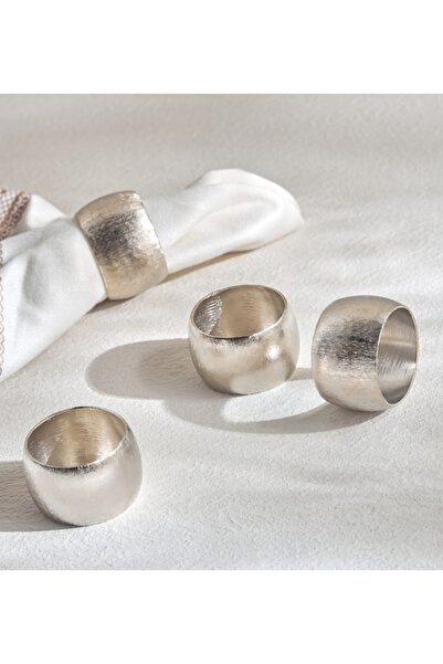 DAHAB 4-Piece Napkin Ring Set - 5 cm